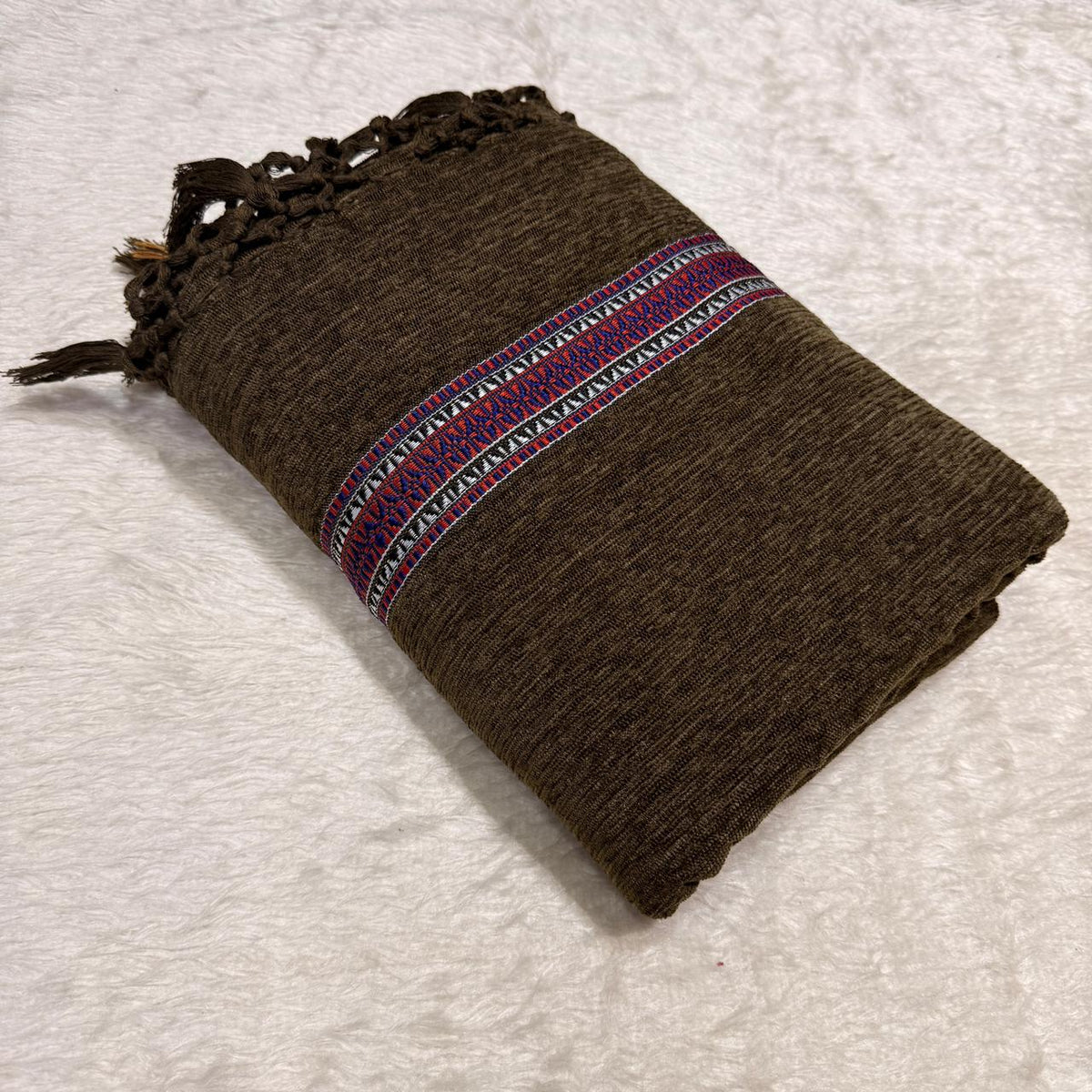 Pure Velvet Shawl For Men Traditional Dussa Shawl - vs 03
