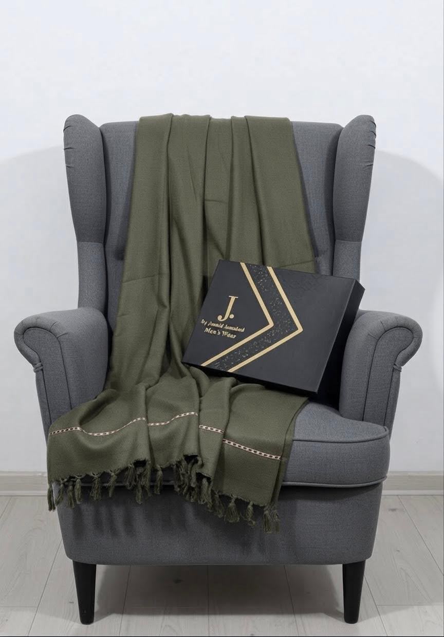 Men's Winter Shawl -Green