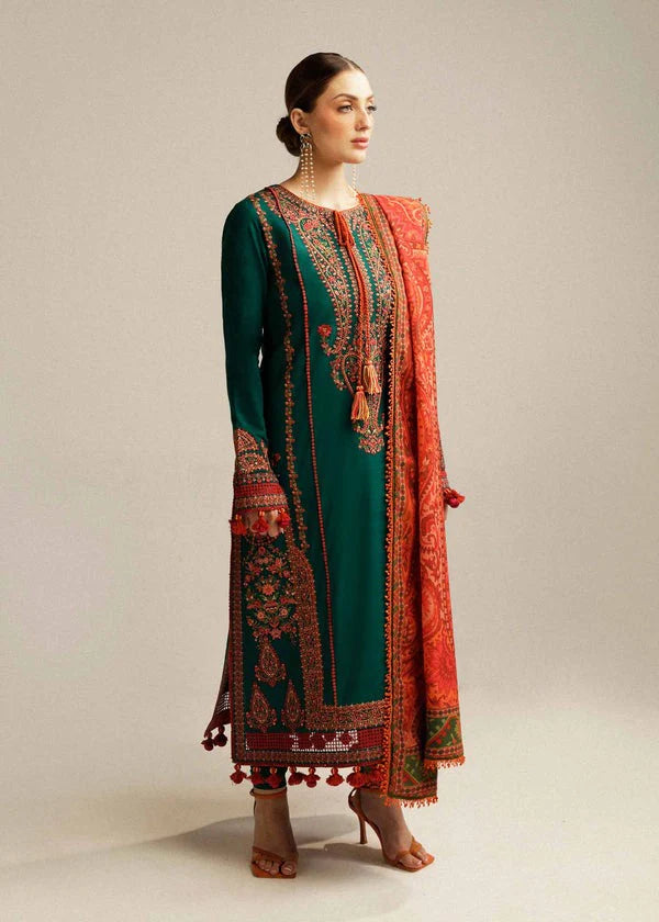 3 Piece Embroidered Lawn Suit - HR 937
