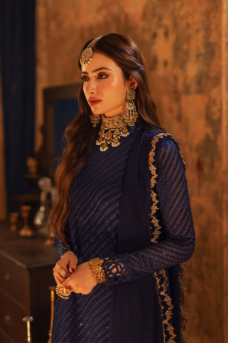 Embroidered 3PC – Aqua Serene Collection
