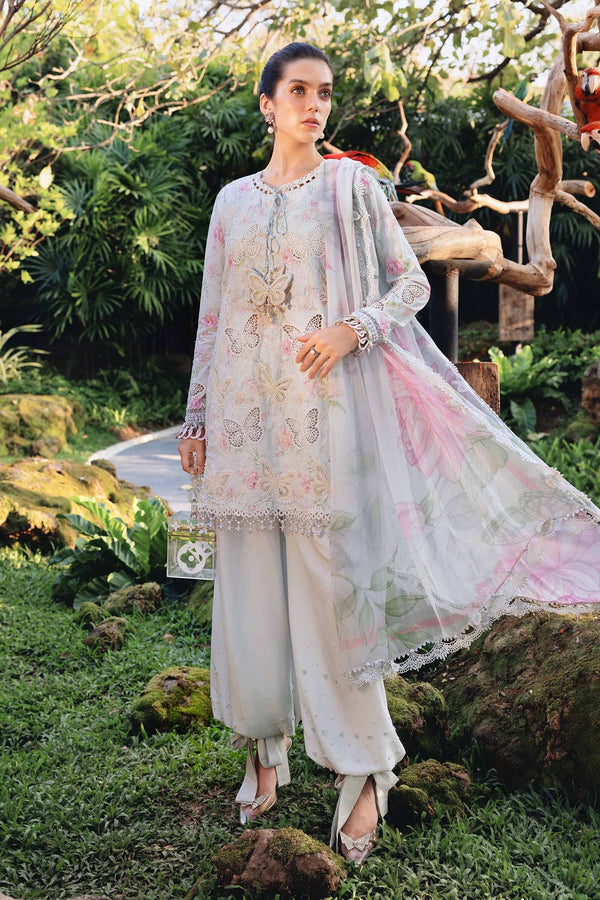 Maria B Lawn Chikankari Luxury Embroidered 3 Piece Dress - MPT-2901