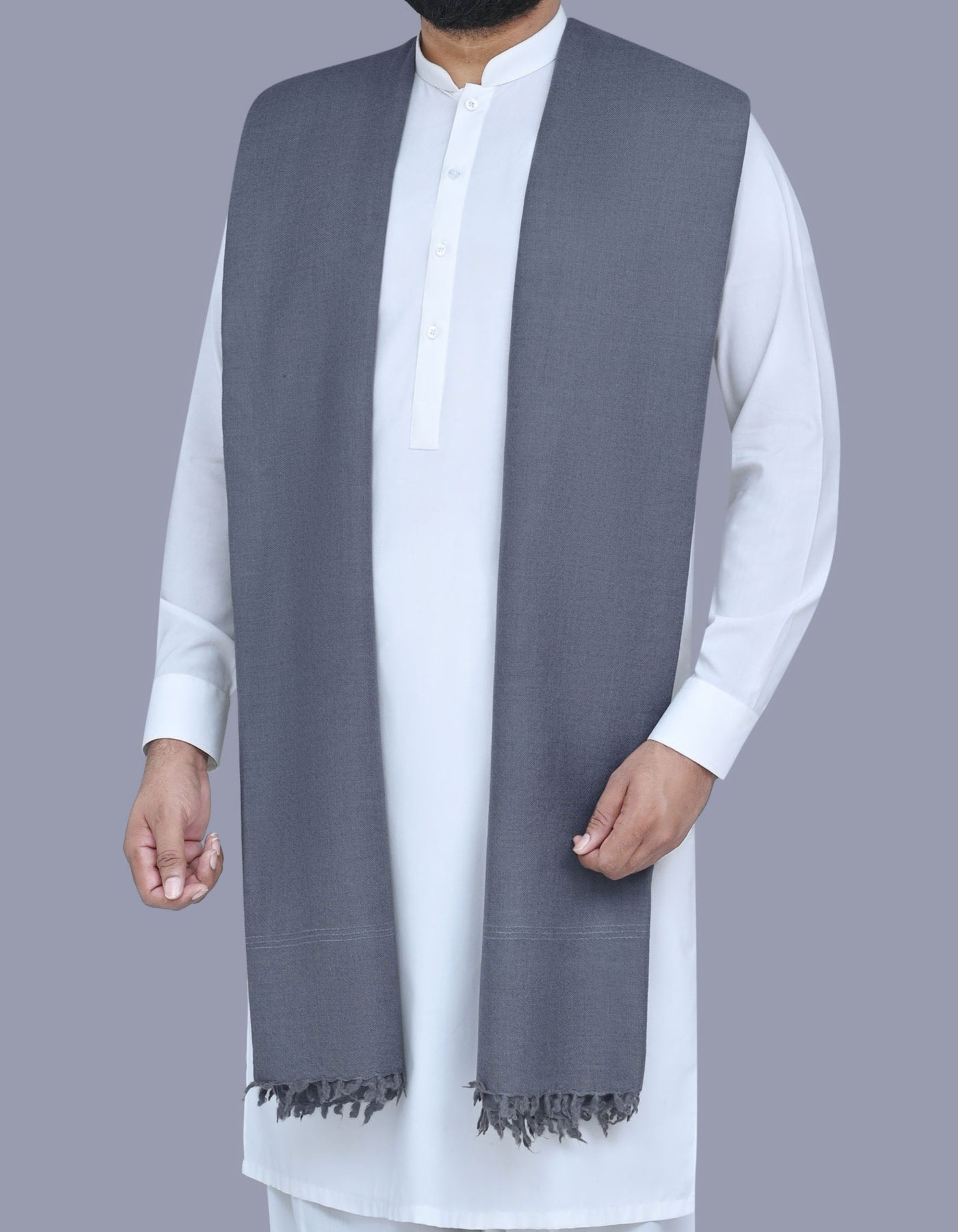 Men's Winter Shawl - D Grey