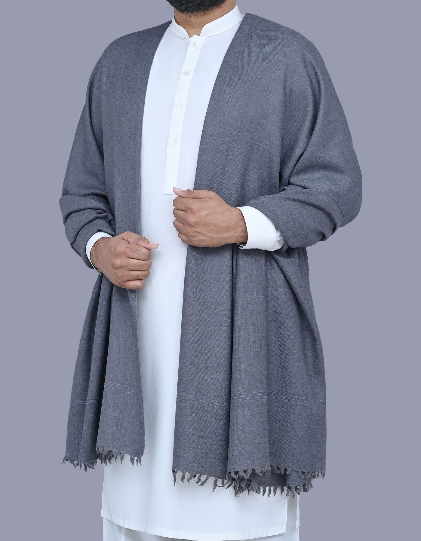 Men's Winter Shawl - D Grey