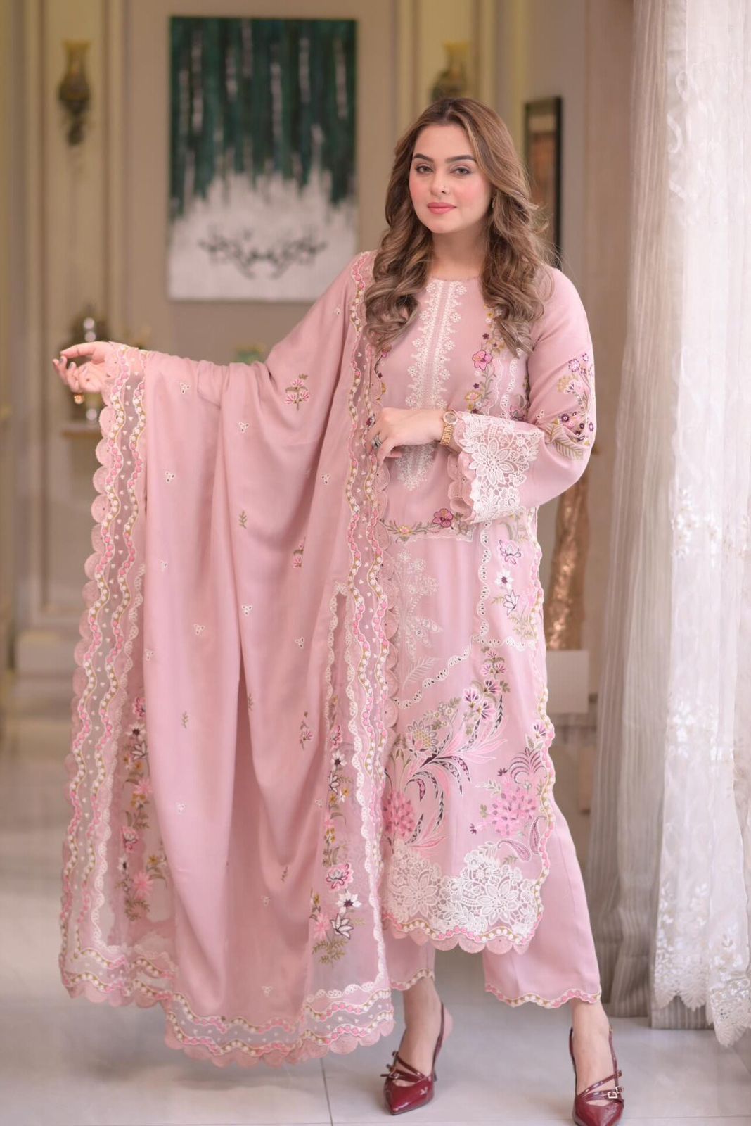 ANEELA’S Premium Lawn 3PC Embroidered Suit – Summer Lawn Collection 2026