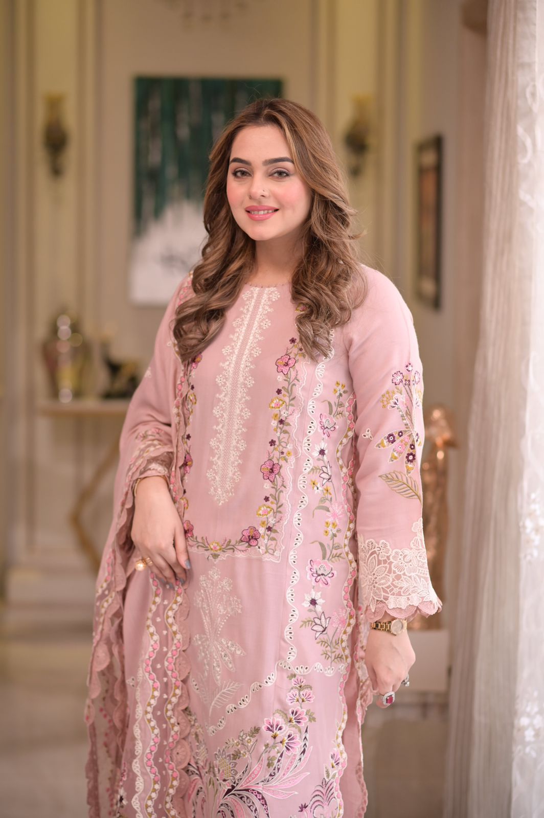 ANEELA’S Premium Lawn 3PC Embroidered Suit – Summer Lawn Collection 2026