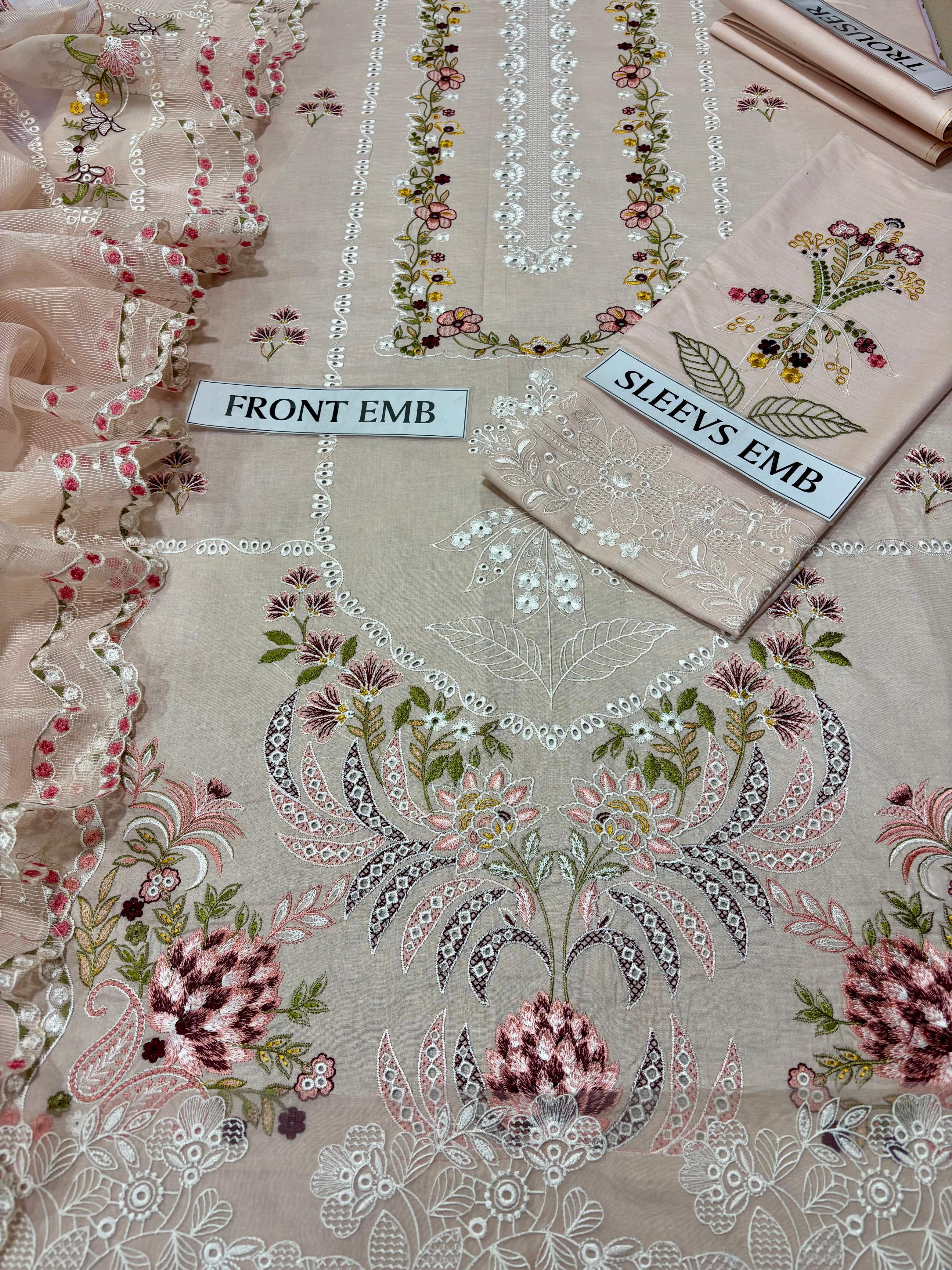 ANEELA’S Premium Lawn 3PC Embroidered Suit – Summer Lawn Collection 2026