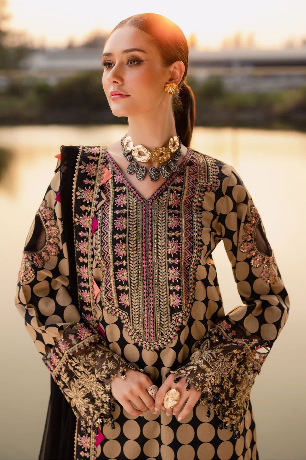 Charizma Qara Festive Lawn Embroidery 3Piece Unstitched