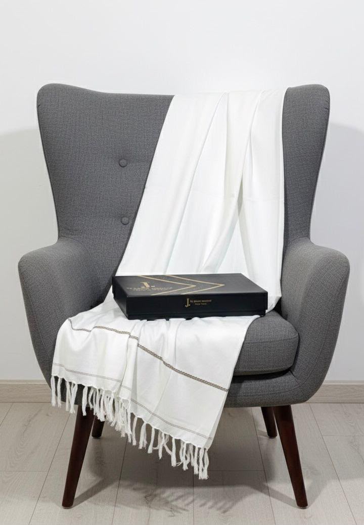 Men's Winter Shawl -Off White