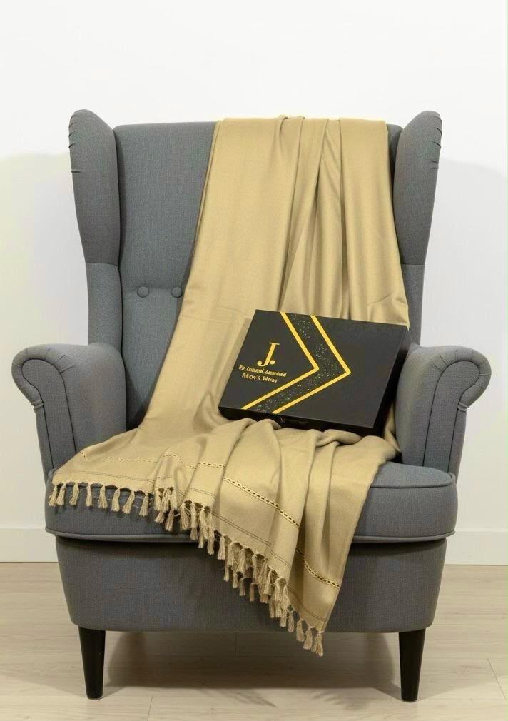 Men's Winter Shawl -Beig