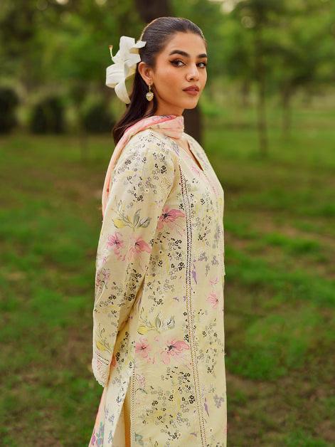 ASIFA NABEEL LAWN PRINTED EMBROIDERY DRESS 3 PIECE UNSTITCHED