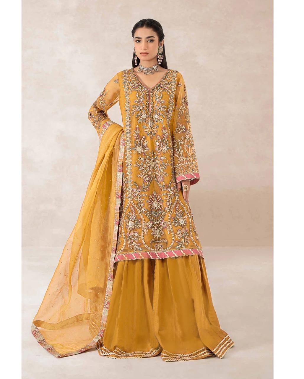 SOFT ORGANZA EMBROIDERY COLLECTION UNSTITCHED 3 PIECE