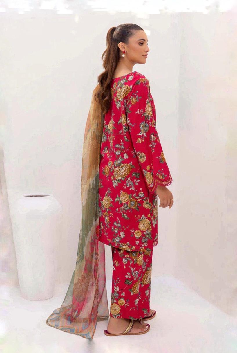 ASIFA NABEEL LAWN PRINTED EMBROIDERY DRESS 3 PIECE UNSTITCHED