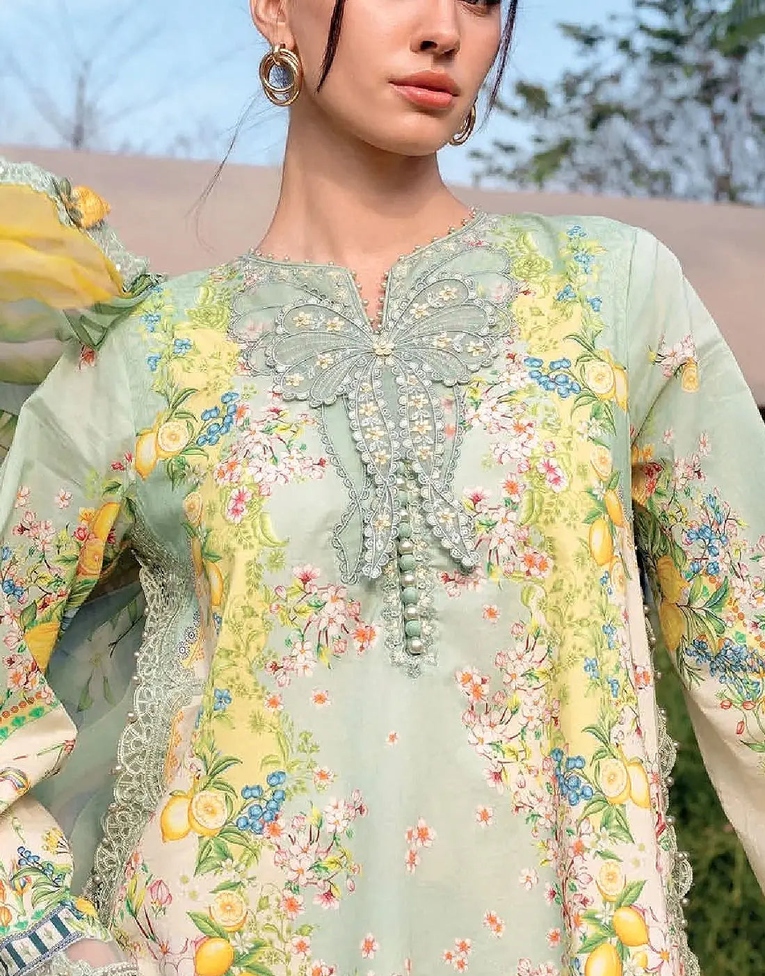 Safari Scape M Prints Unstitched 3 Piece Lawn Suit – Design 8B