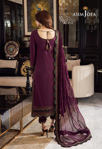 3PC Unstitched Winter collection Embroidered - SK-259