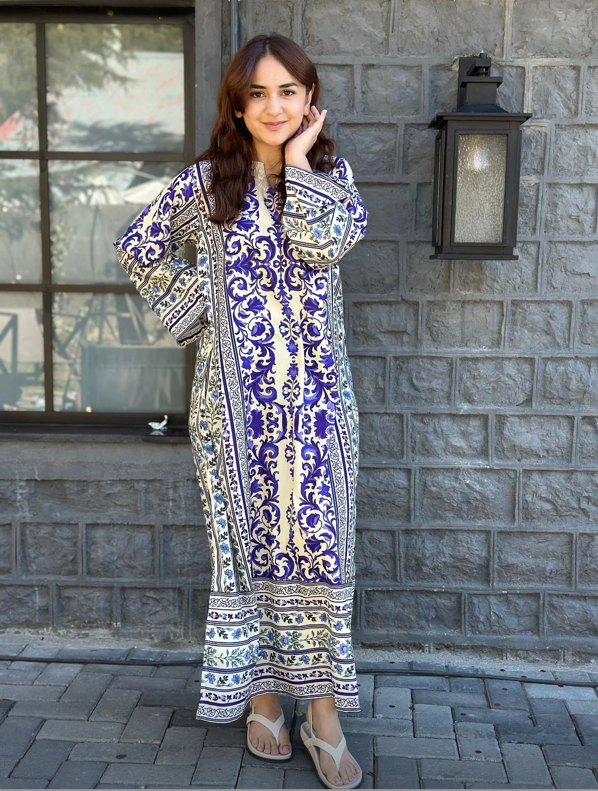 KF14 - Printed Kaftaan