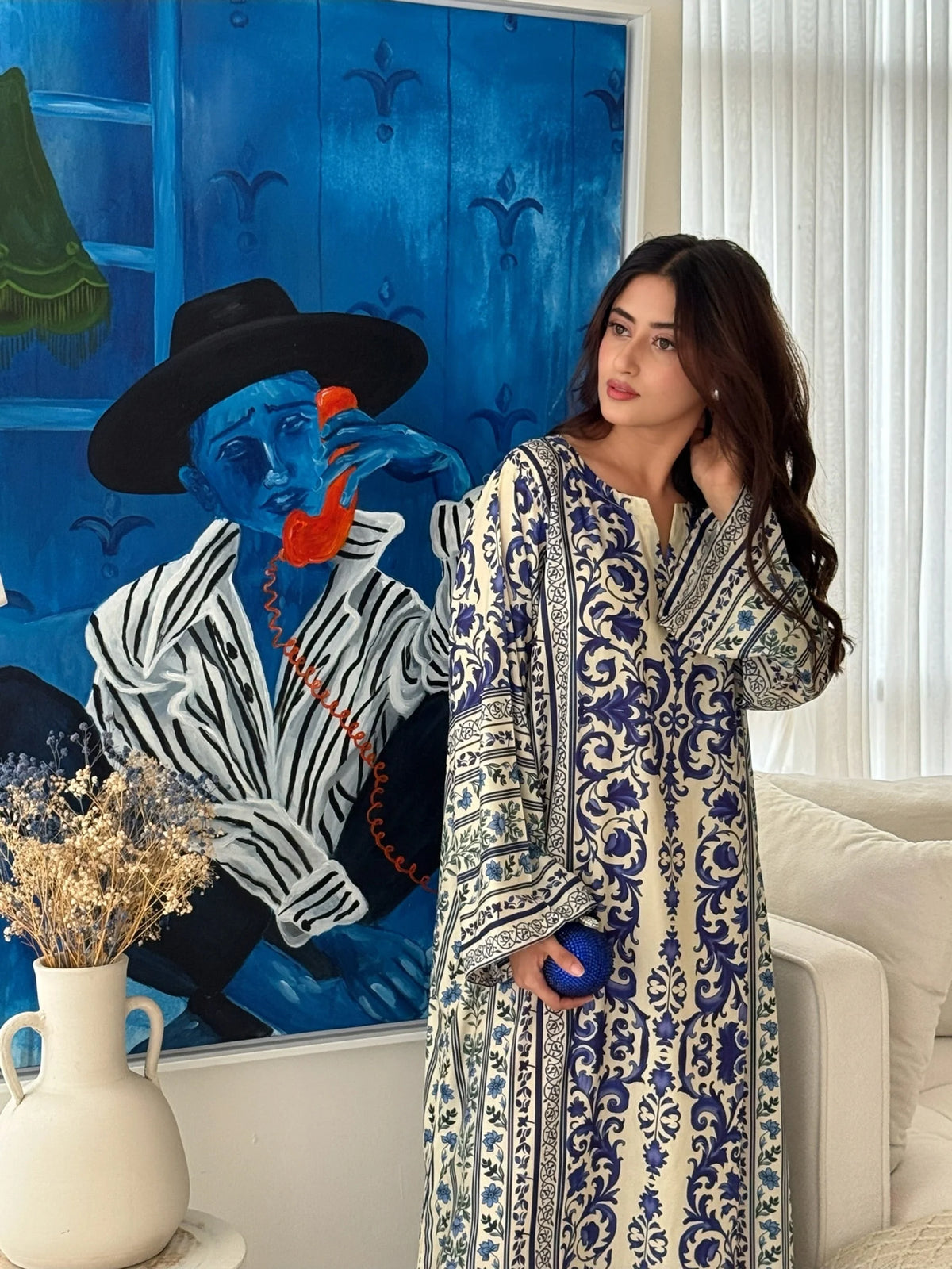 KF14 - Printed Kaftaan
