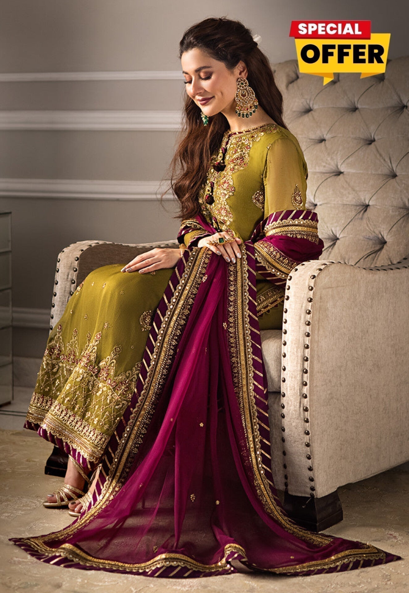 Dhanak 3PC Unstitched Embroidered Sk - 0125 Top Trending